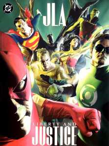 JLA: Liberty and Justice, written by Paul Dini with art from Alex Ross